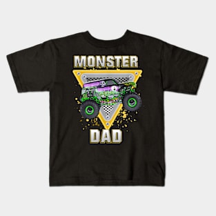 Monster Truck Dad Kids T-Shirt